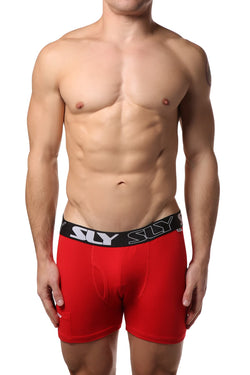 Sly Red Solid Boxer Brief thumbnail 1