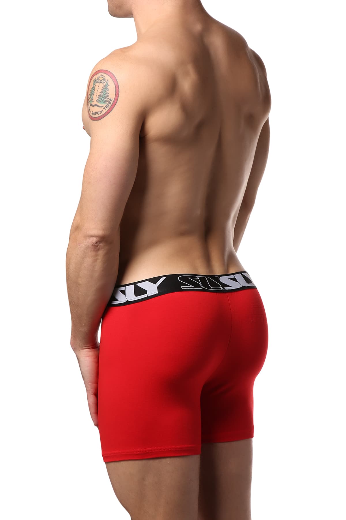 Sly Red Solid Boxer Brief