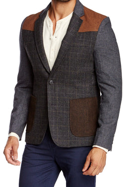 Smash Black Checkered/Houndstooth Retro Blazer thumbnail 1