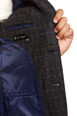 Smash Black Checkered/Houndstooth Retro Blazer thumbnail 2