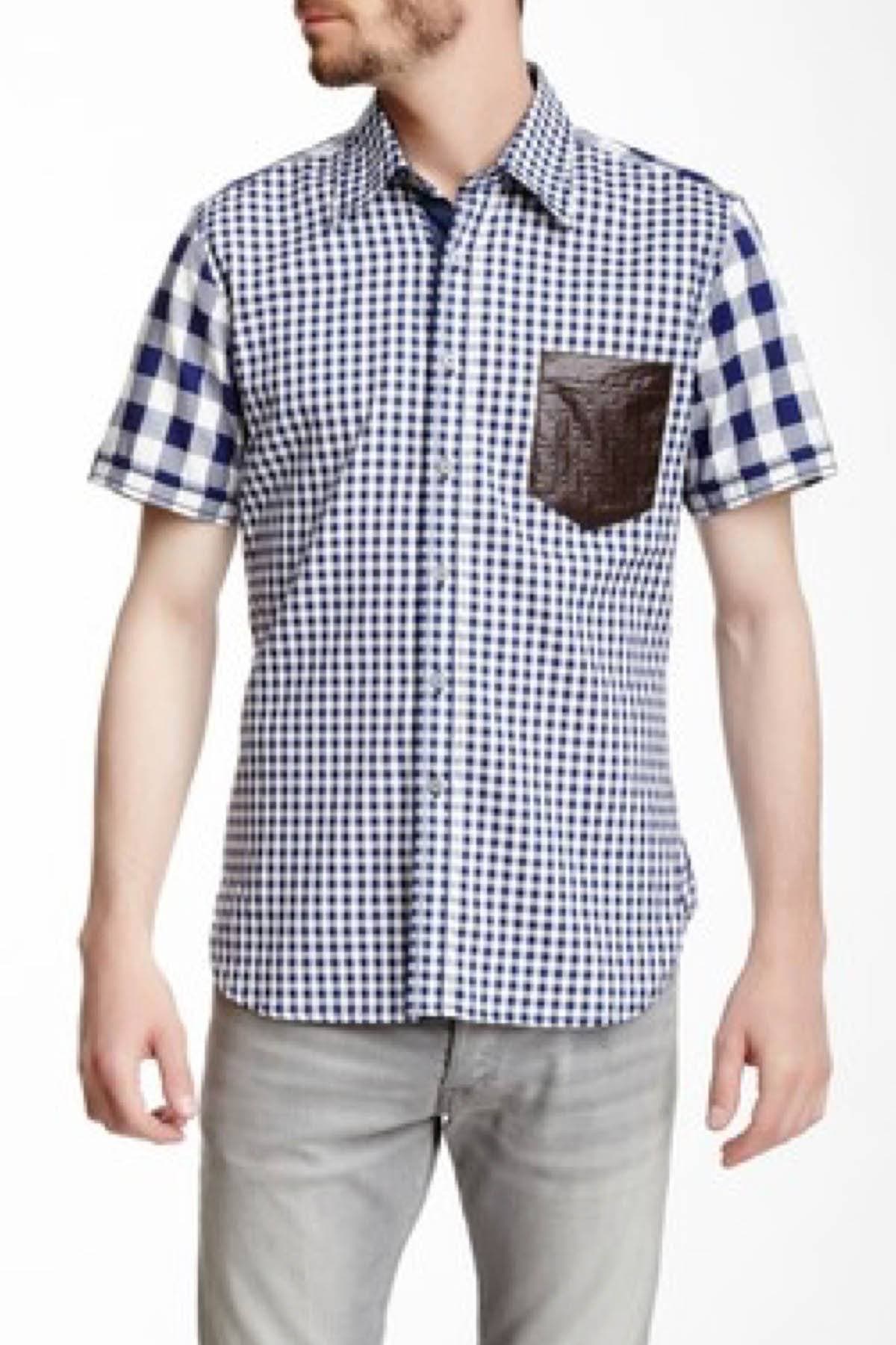Smash Blue Plaid Polo Button-Up