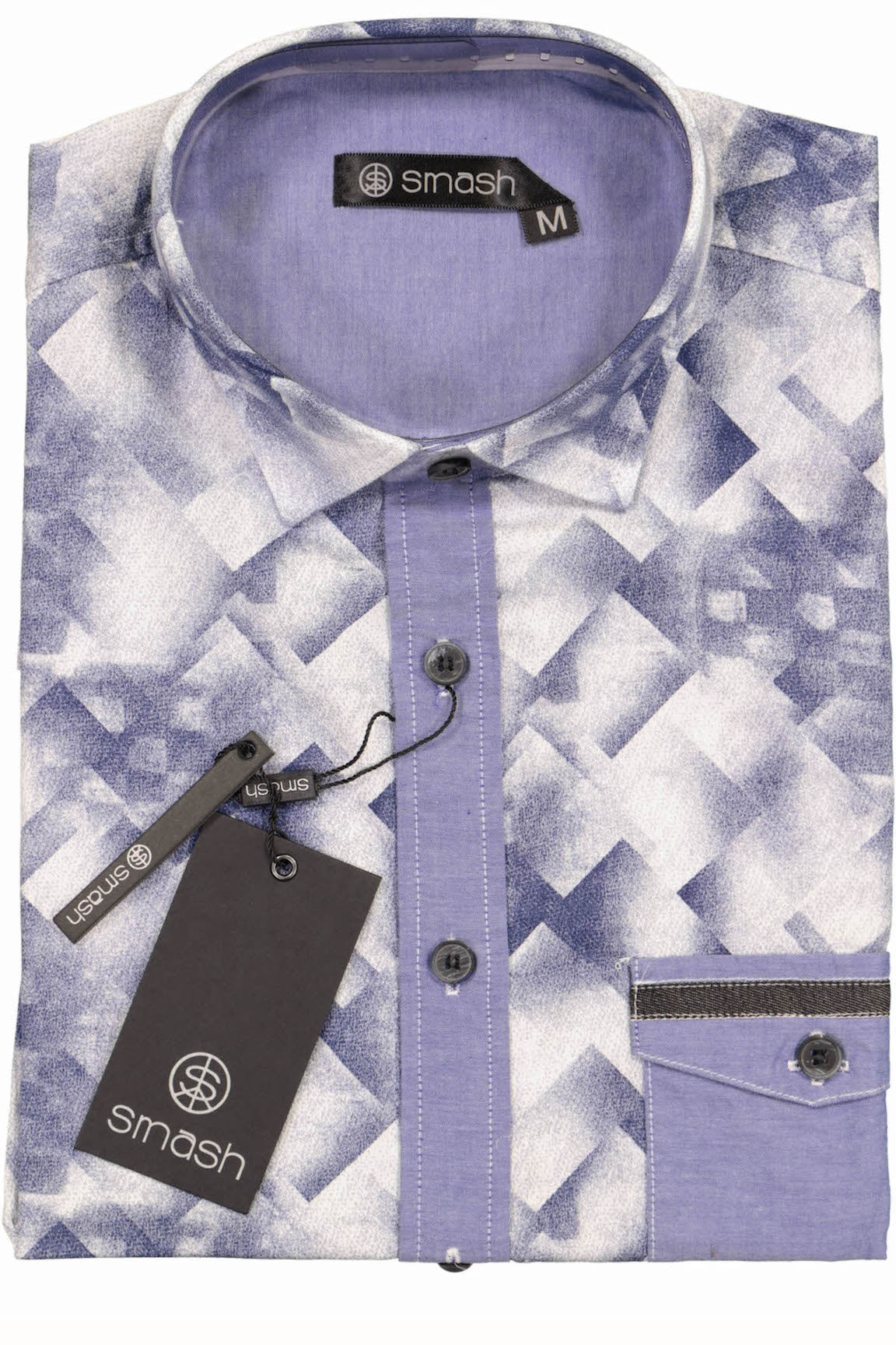 Smash Blue Wild Button-Up