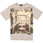 Smash Destroy Grey Graphic V-Neck Tee