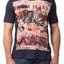 Smash Navy Blue Newspaper Graphic Tee