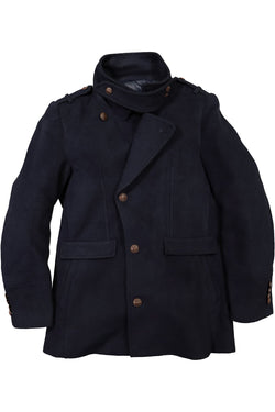 Smash Navy Notch Collar Coat thumbnail 3