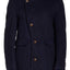 Smash Navy Notch Collar Coat