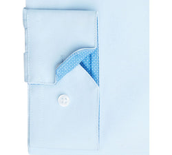 Society Of Threads Slim-fit Non-iron Performance Solid Dress Shirt Light Blue thumbnail 2