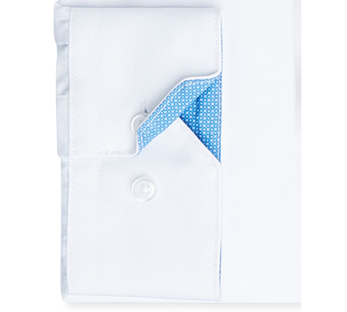 Society Of Threads Slim-fit Non-iron Performance Solid Dress Shirt White
