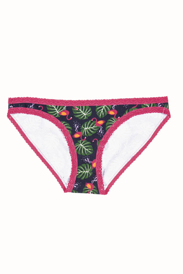 Sock It To Me Flamingo Low-Rise Bikini Brief