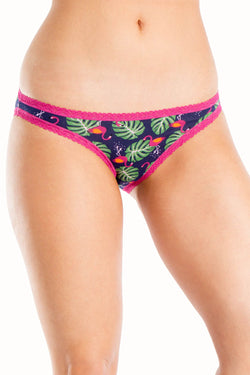 Sock It To Me Flamingo Low-Rise Bikini Brief thumbnail 2