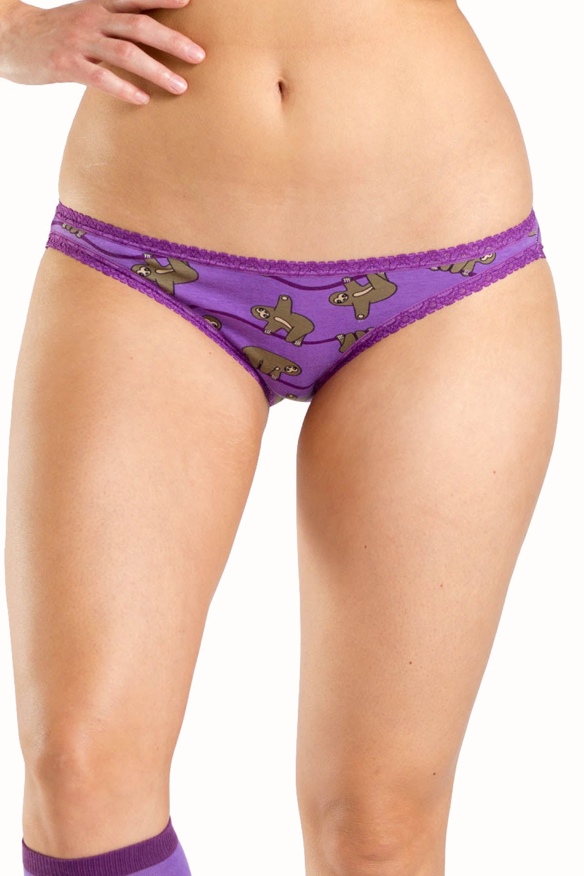 Sock It To Me Sloth Low-Rise Bikini Brief