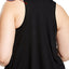 Soffee PLUS Grey Heather Graphic Tropical Gangster Racerback Tank Top