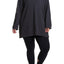 Soffee PLUS Heathered Black Curves Throwback Oversized Sweatshirt