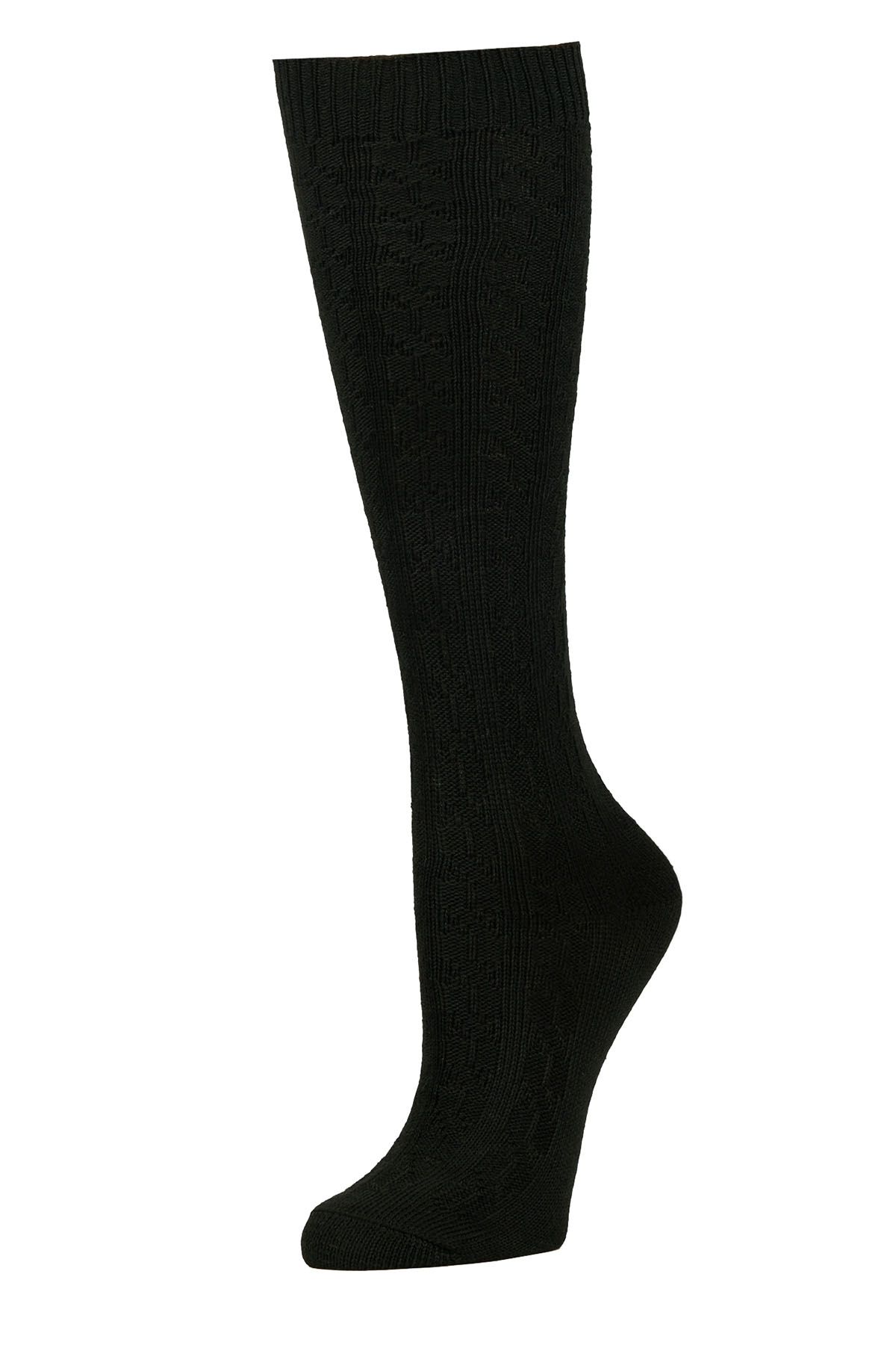Sofra Black Knee High Socks