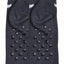 Sofra Charcoal-Grey Raccoon Cozy Picot Ankle Socks with Grippers