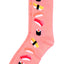 Sofra Salmon Pink Sushi Crew Socks