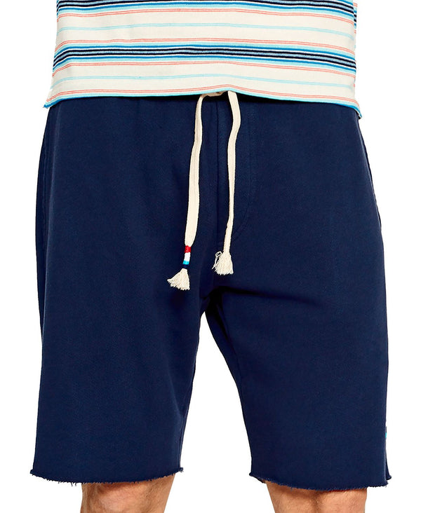 Sol Angeles Raw-edge Sweat Shorts Indigo