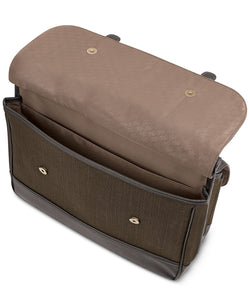 Solo Bradford 15.6" Flapover Laptop Briefcase Espresso/olive thumbnail 3