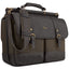 Solo Bradford 15.6" Flapover Laptop Briefcase Espresso/olive
