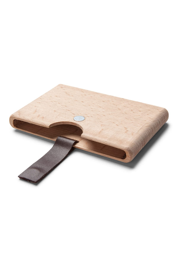 Something Strong Beech Wood Card Case