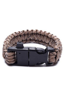 Something Strong Beige-Camo Paracord Fire-Starting Survival Bracelet thumbnail 2