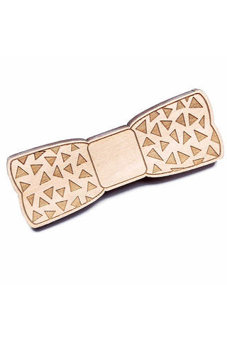 Something Strong Brown Pez Convention Wooden Bow Tie