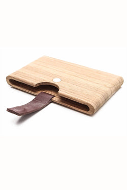 Something Strong Brown Zebra Wood Card Case thumbnail 1