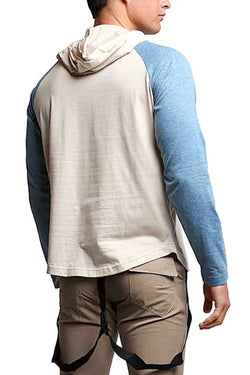 Something Strong Cream Something Insane Hooded Henley thumbnail 3