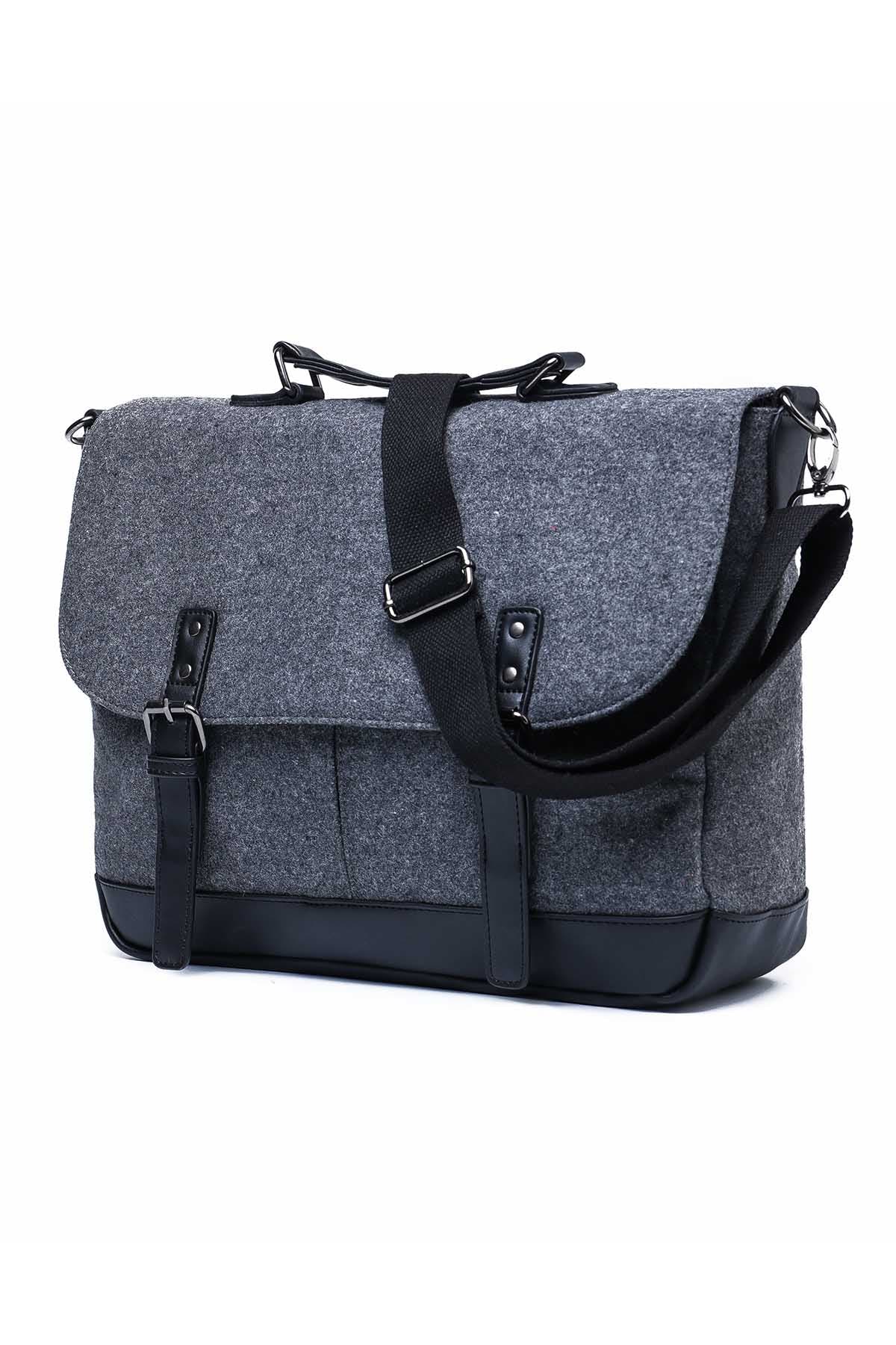 Something Strong Dark-Grey Something-Rebuilt Messenger Bag