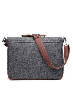 Something Strong Dark-Grey Something-Wooly Messenger Bag thumbnail 3