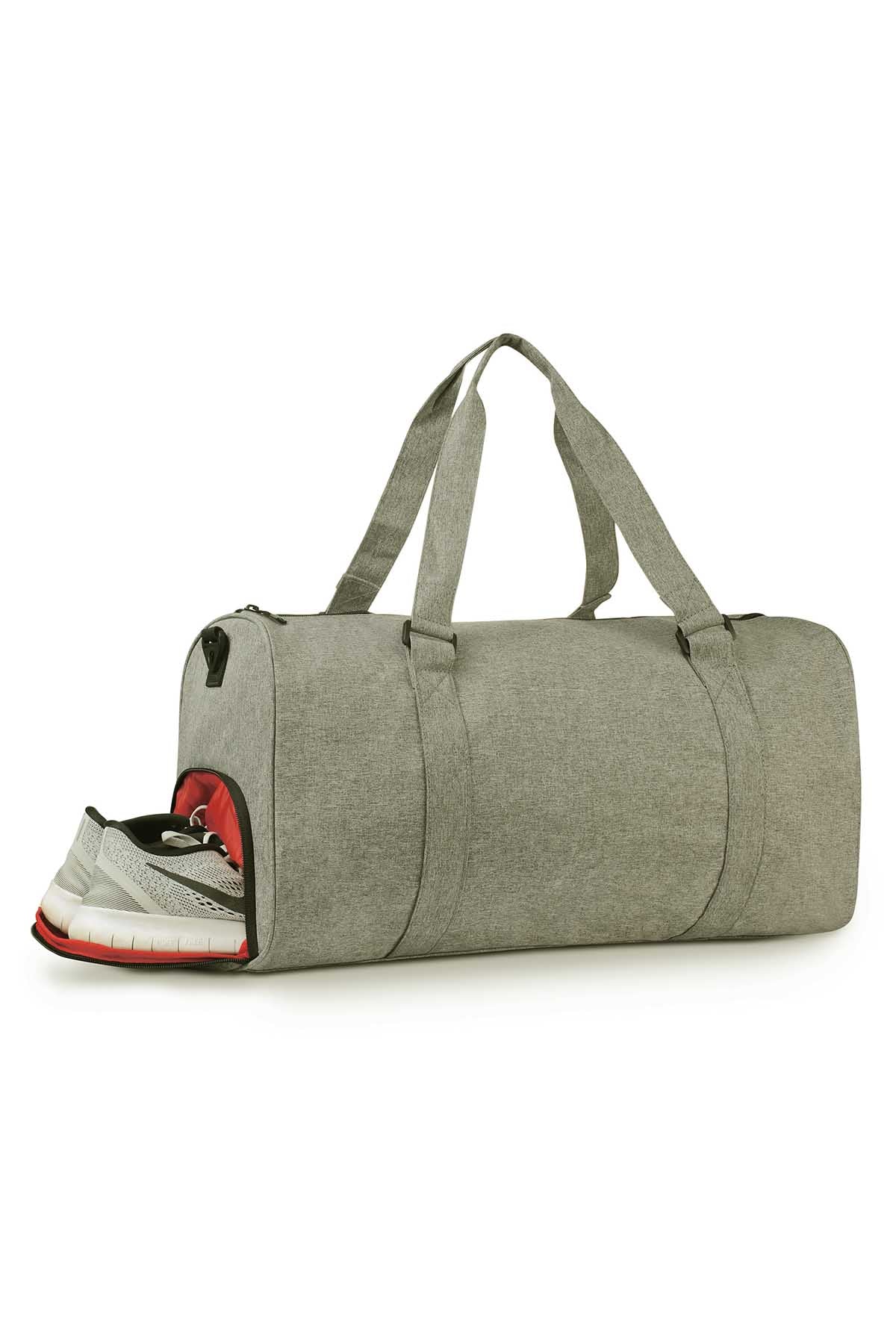 Something Strong GREY Zandago Duffle Bag with Sneaker Holder