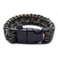 Something Strong Green-Camo Paracord Fire-Starting Survival Bracelet