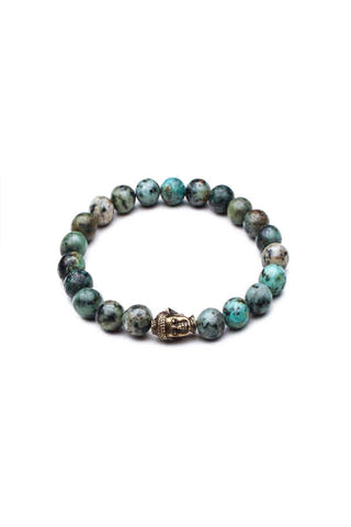 Something Strong Green/Multi Buddha Bracelet