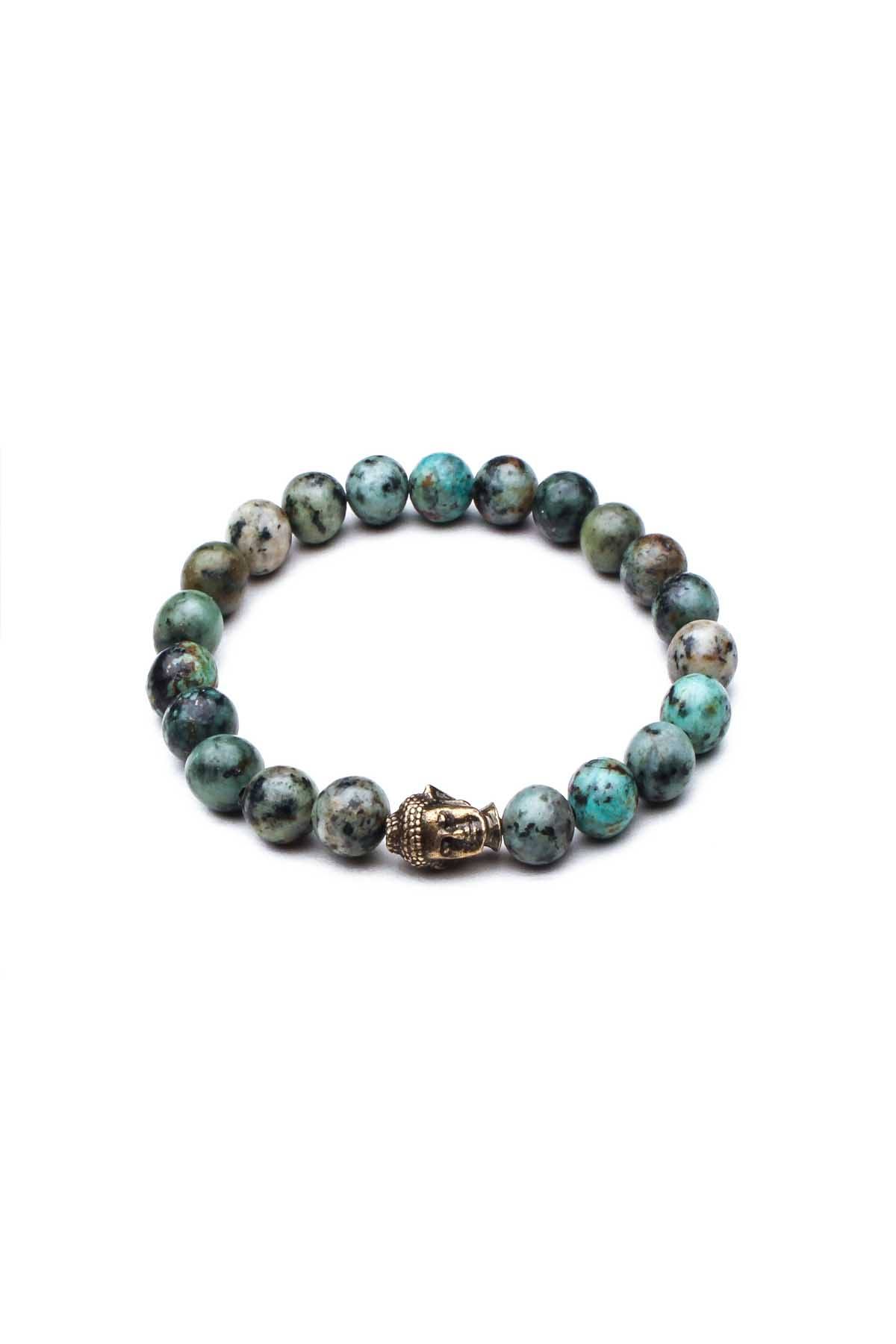 Something Strong Green/Multi Buddha Bracelet