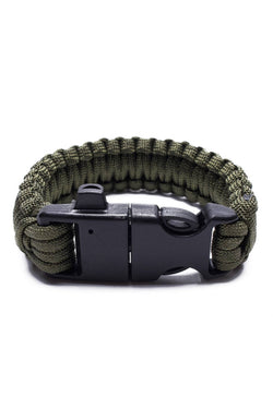 Something Strong Green Paracord Fire-Starting Survival Bracelet thumbnail 2