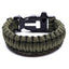 Something Strong Green Paracord Fire-Starting Survival Bracelet