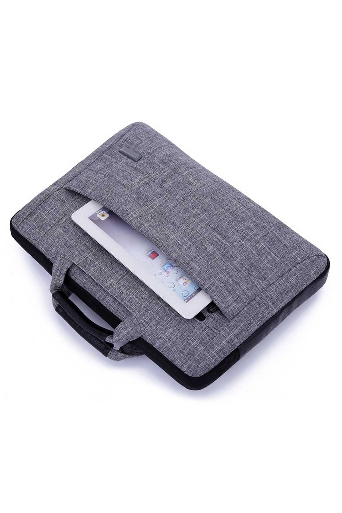 Something Strong Grey Messenger Slim Laptop Carrier