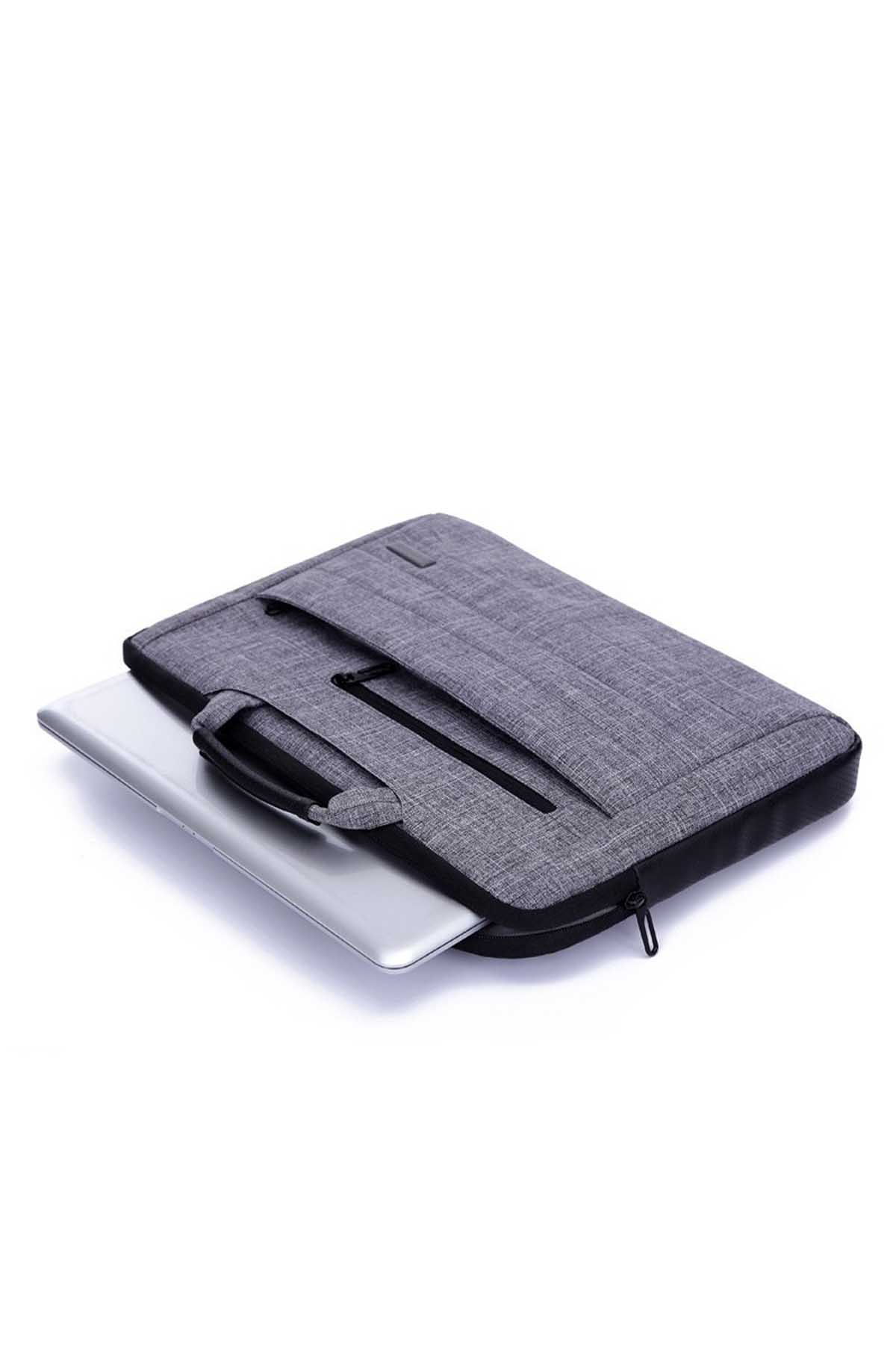 Something Strong Grey Messenger Slim Laptop Carrier