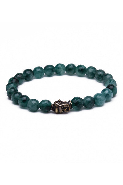 Something Strong Jade Stone & Gold Buddha Bracelet