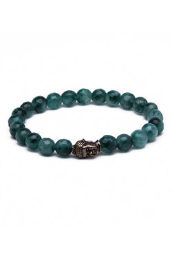 Something Strong Jade Stone & Gold Buddha Bracelet thumbnail 1