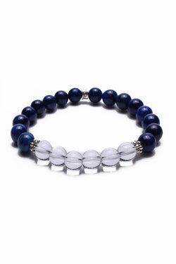 Something Strong Navy/Clear Beaded Bracelet thumbnail 1