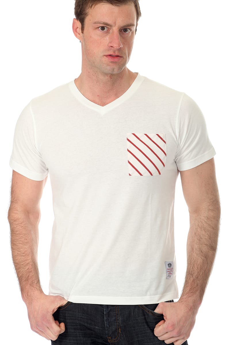Something Strong White Something Viscious Pocket Tee