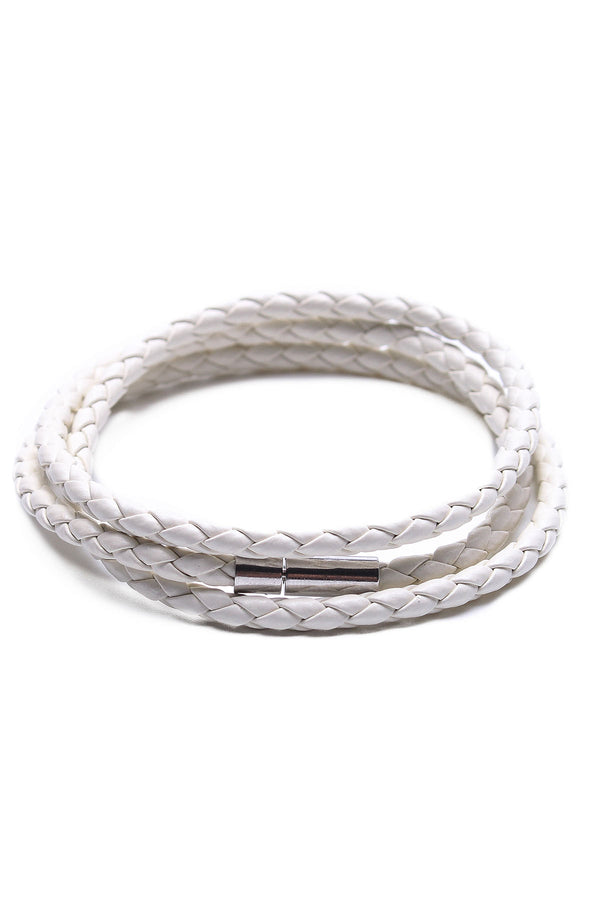 Something Strong White Vegan Leather Bracelet