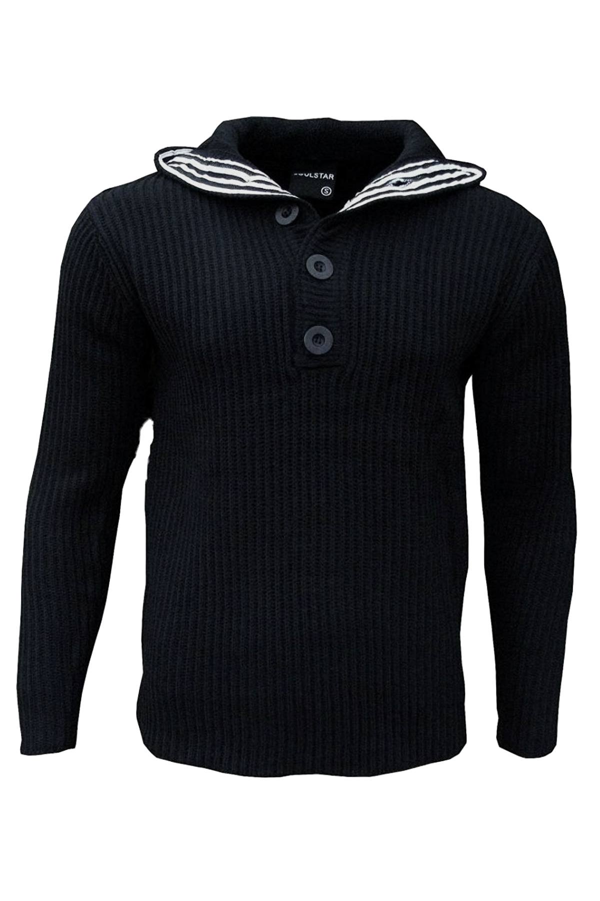 Soul Star Black Knit Hooded Sweater