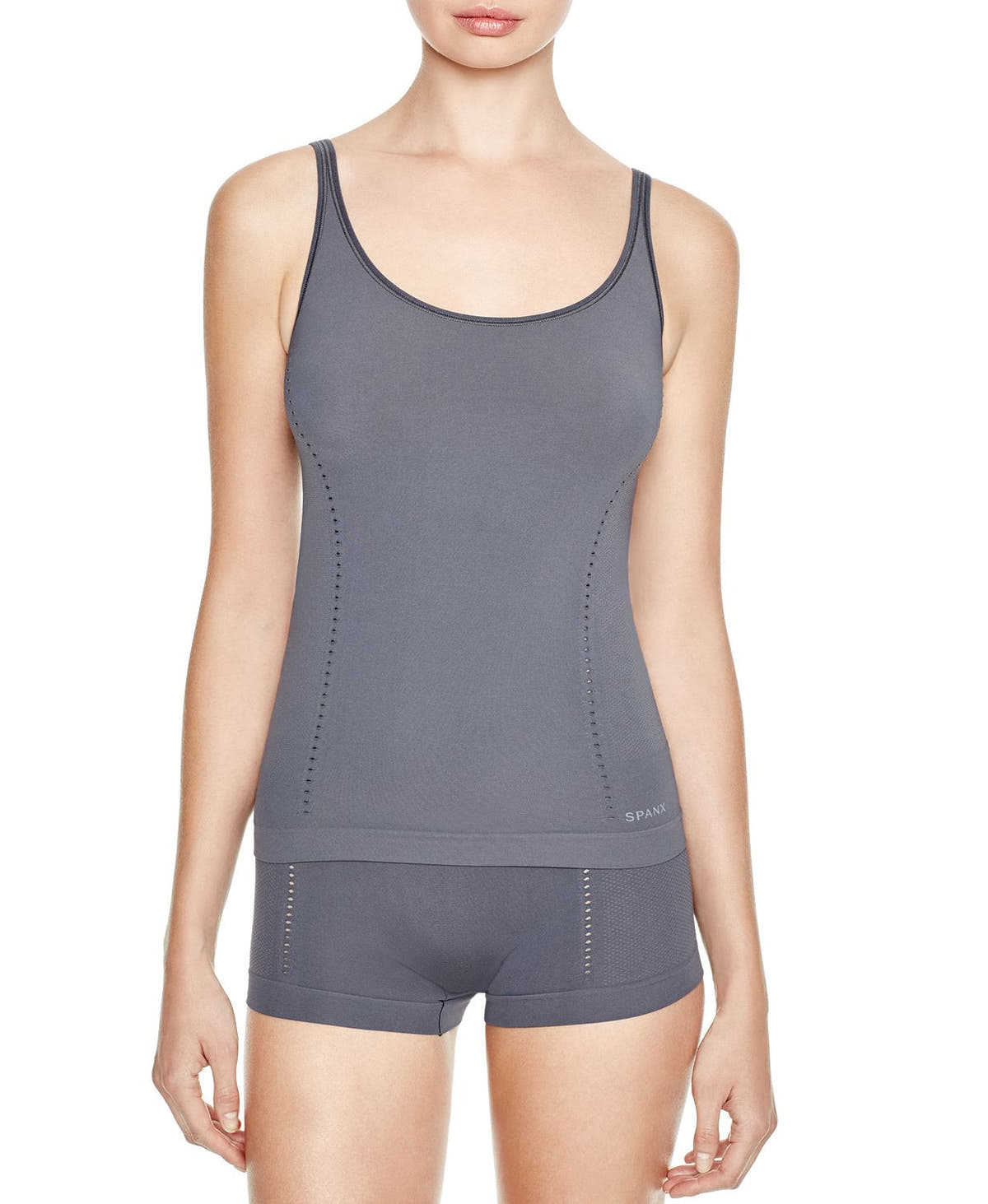 Spanx Reversible Light Control Seamless Tank in Steel Grey