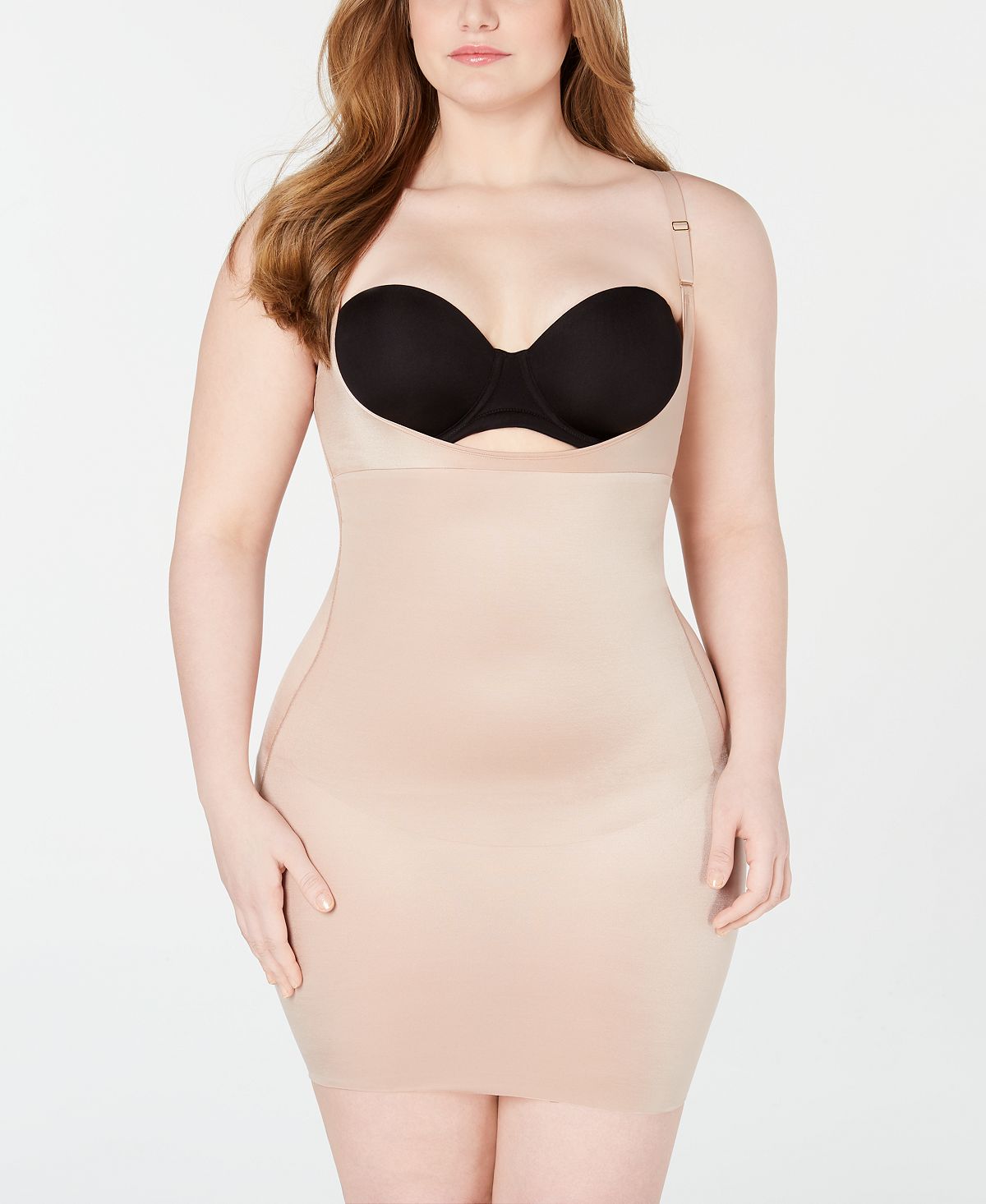 Spanx Wo Plus Smartgrip™ Slips Open-bust Full Slip 10178p Foundation