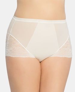 Spanx Wo Plus Spotlight On Lace Brief 10123p Clean White thumbnail 1