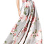 Speechless Grey/Blush Floral-Print Formal Mikado Skirt