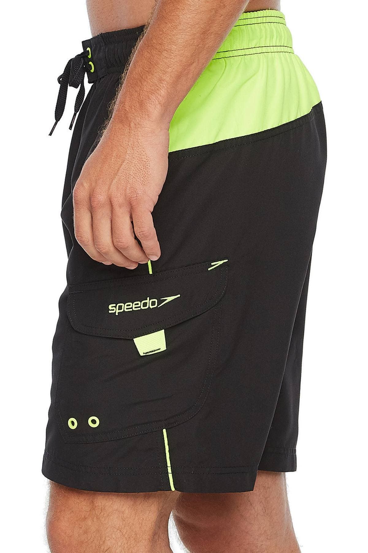 Speedo Black 20” Marina Sport Volley Swim Trunk