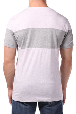 Spenglish Grey Color Blocked Tee thumbnail 2